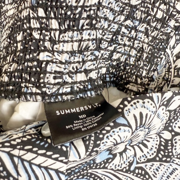 Summersalt Tiered Ruffle Floral Midi Dress Size MD - Picture 4 of 7